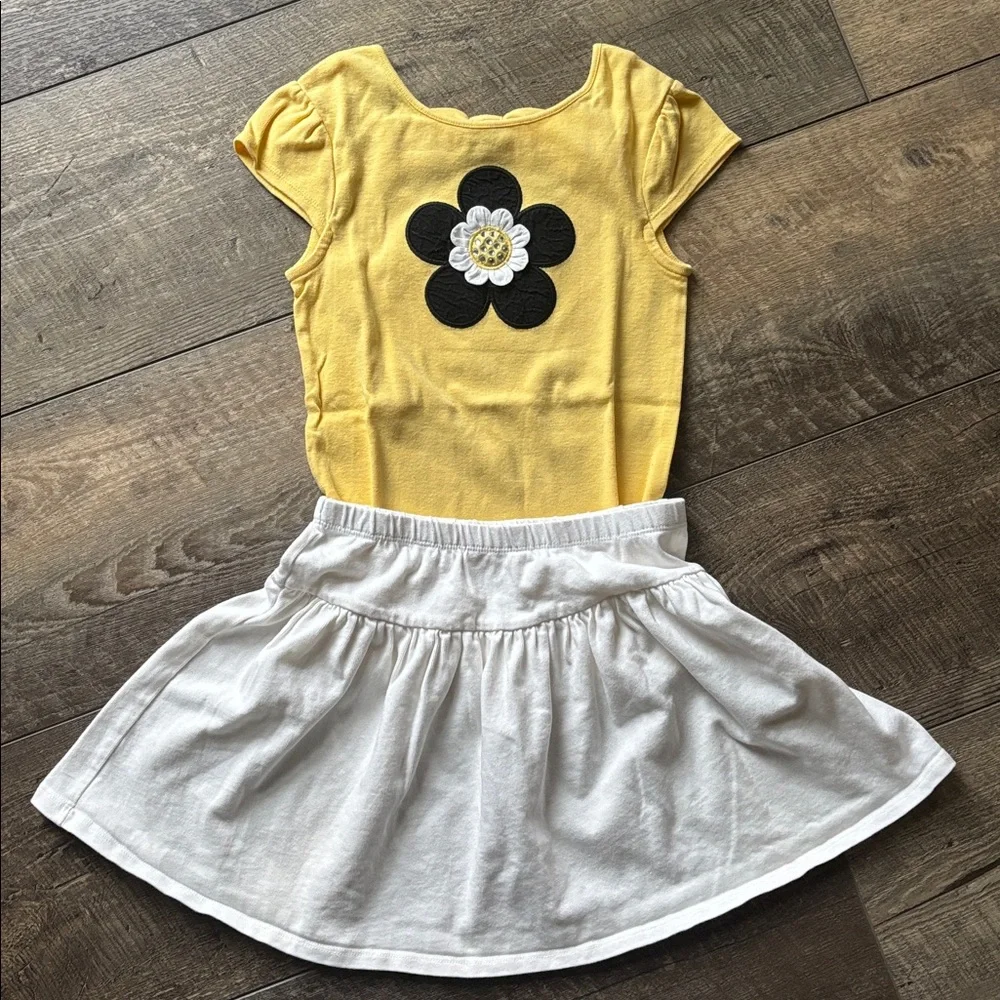 Gymboree outfit Yellow & White